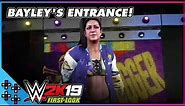 WWE 2K19: BAYLEY makes her way to the ring!
