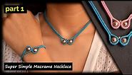 Easy and Cute Macrame Jewelry Set | Macrame Tutorial | DIY Macrame Necklace with Bead