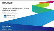 Design and Simulation of a Planar Inverted-F Antenna