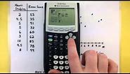 Statistics - Making a scatter plot using the Ti-83/84 calculator
