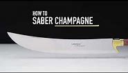 How to Saber Champagne Safely and Easily