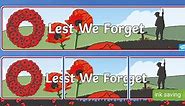 Anzac Day Lest We Forget Display Banner