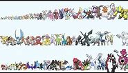 All Legendary & Mythical Pokemon From Smallest to Biggest