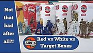 Review Airfix 1/32 Scale Vintage Plastic Toy Soldiers WW2. Red Box vs White Box Comparison.