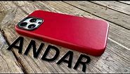 BEST Leather Case For The iPhone 15 Pro Max - Andar Aspen (Technically Red)
