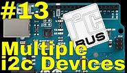 How to use multiple i2c devices on the same bus with the Arduino