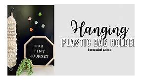 Crochet Plastic Bag Holder- Free Crochet Pattern - A Crafty Concept