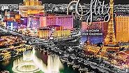 Graphique 2023 Vegas Glitz Wall Calendar | 12” x 12” | Thick Paper | Home & Office Organizer | Large Monthly Grid | 3 Languages & Marked Holidays | 4 Month Preview Page for 2024
