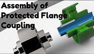 Protected flange coupling