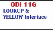 Oracle Data Integrator Interface with Lookup, Yellow Interface and Excel file loading with examples