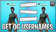 How To Get ANY *OG* Epic Name In Fortnite Chapter 5! (NEW WORKING METHOD!)