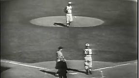 Mickey Mantle at bat 1961 World Series game 4 New York Yankees at Cincinnati Mel Allen NBC telecast