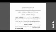 Free Corporate Bylaws Template | PDF | Word