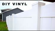 How to Install a Vinyl Fence DIY Privacy Fence Build