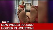 Houston woman with size 18 shoe holds world record for largest feet