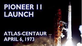 PIONEER 11 Launch - Atlas-Centaur, 1973/04/06, Cape Canaveral, LC-36B, 60 fps