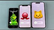 iPhone 5s vs iPhone Xs vs iPhone 14 Pro Max Incoming Call at the Same Time