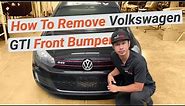 How to Replace a 2010-2014 Volkswagen GTI Front Bumper | Remove & Install | Beginner Friendly