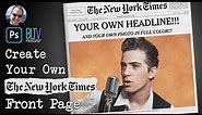 Photoshop: Create Your Own NY Times Front Page in Color!