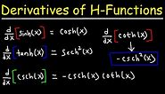 Derivatives of Hyperbolic Functions