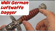 World War II German Nazi Luftwaffe Dagger Brown Handle Airforce Knife Sword WWII WW2