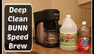 HOW TO: Deep Clean BUNN Speed Brew coffee maker using vinegar
