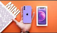 PURPLE iPhone 12 Mini UNBOXING and Setup!