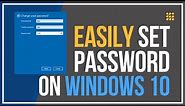 How to Set Password on Windows 10 || Lock Screen Password || Easy Way