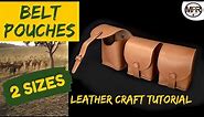 How to make a Leather Belt Pouch | MPR Leatherworks