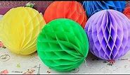How to make PAPER BALL | lantern | HOME DECORATION | PAPER CRAFT | honeycomb ball | i-diy na yan