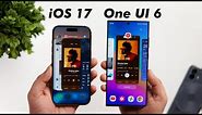 One UI 6 vs iOS 17 Animations Comparison - Samsung Getting Better?