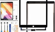 for iPad Pro 12.9 2 2nd Gen Screen Replacement Kit 2017 A1670 A1671 Touch Screen Digitizer Panel Glass Sensor Panel Repair Parts with Tempered Glass +Tools(Not LCD Display) (Black)