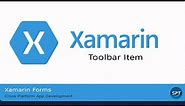 Toolbar Icon in Xamarin Forms - Xamarin Forms Tutorial