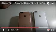 iPhone 7 Plus Silver Vs iPhone 7 Plus Rose Gold