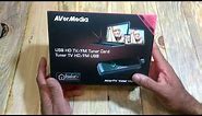 AverMedia Portable USB TV Tuner: 3 Channel viewing option and FM radio