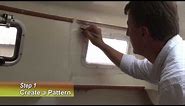 Make Your Own Snap on Window Curtain Panels for Your Boat