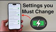 Settings You Need To CHANGE to Save Battery Life on your iPhone!!