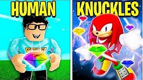 HUMAN To KNUCKLES! (Roblox)