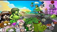 Plants Vs Zombies Girl Gatling Pea Mod Gameplay