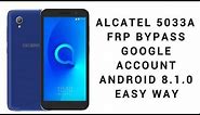 ALCATEL 5033A FRP BYPASS GOOGLE ACCOUNT ANDROID 8.1.0 by gsm help