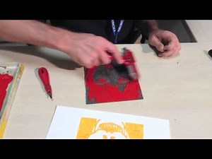 How to Make a Reductive Lino Print demo 2