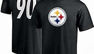 Fanatics Men's T.J. Watt Black Pittsburgh Steelers Player Icon Name and Number T-shirt - Macy's