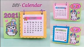 How to make Calendar at home | DIY Calendar 2021 | Paper Calendar Ideas | Art and Craft with Paper