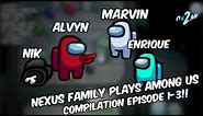 NEXUS FAMILY PLAYS AMONG US (Compilation) [Episode 1-3] | with a Secret Ending 🤫