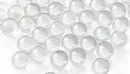 SallyFashion Glass Marbles Bulk, 75PCS(1LB) Transparent Marble Toys Clear Vase Fillers Round Marble Beads Decorative Glass Gem Pebbles for Kids Marble Games DIY Home Decor