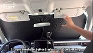 KUST Custom Fit Windshield Sun Shade for Toyota Corolla 2014 2015 2016 2017 2018 2019 Window Shade Foldable Sun Visor Protector Blocks UV Rays Keep Your Car Cooler
