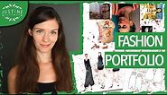 How to create a fashion portfolio | TUTORIAL Parsons fashion design major | Justine Leconte