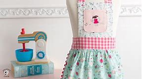 How to Sew Kids Aprons, a free Child's Apron Pattern | Polka Dot Chair