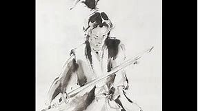 Sumi-e: Samurai in Japanese ink painting by Tohun Kobayashi / 小林東雲が水墨画で描く侍