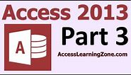 Microsoft Access 2013 Tutorial Level 1 Part 03 of 12 - The Access Interface